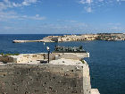 Blick von den Lower Baracca Gardens auf Vallettas Hafeneinfahrt