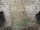 Verschlussplatte in den St. Paul's Catacombs