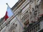 Fassadenfigur in Mdina