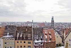 Blick von der Freiung über Nürnberg