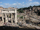 Blick auf Forum Romanum von den kapitolinischen Museen